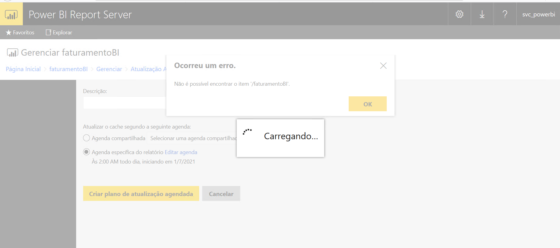 Solved: Power BI Report Server cannot create the schedule ...