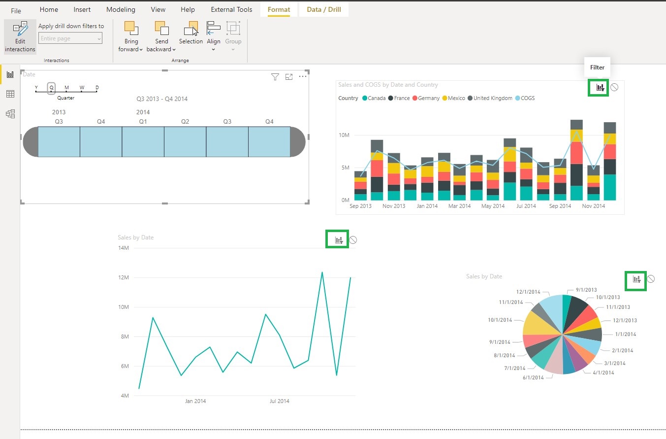 Cross Highlighting not Working for Timeline 2.1.1/... - Microsoft ...