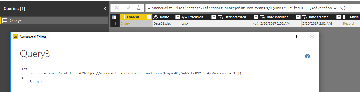 Sharepoint Folder Get data from Sharepoint SubSite - Microsoft Fabric ...