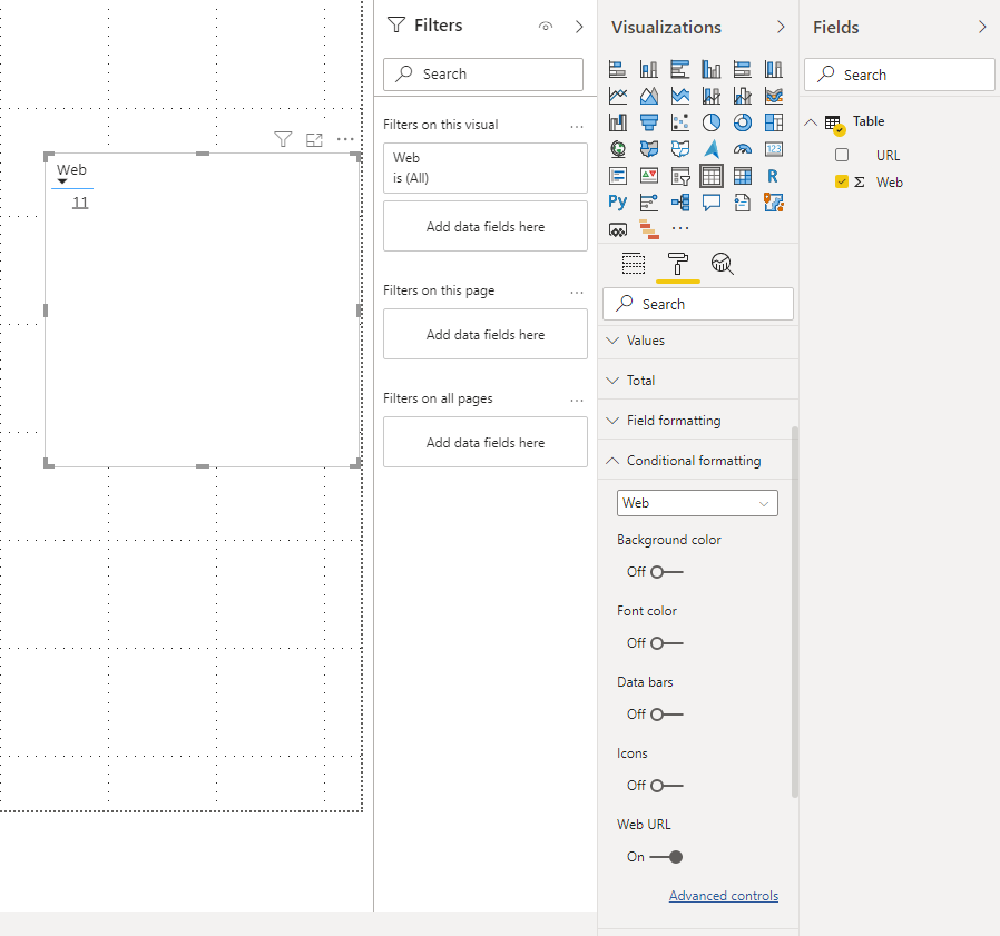 Solved: Direct web link in card - Microsoft Fabric Community