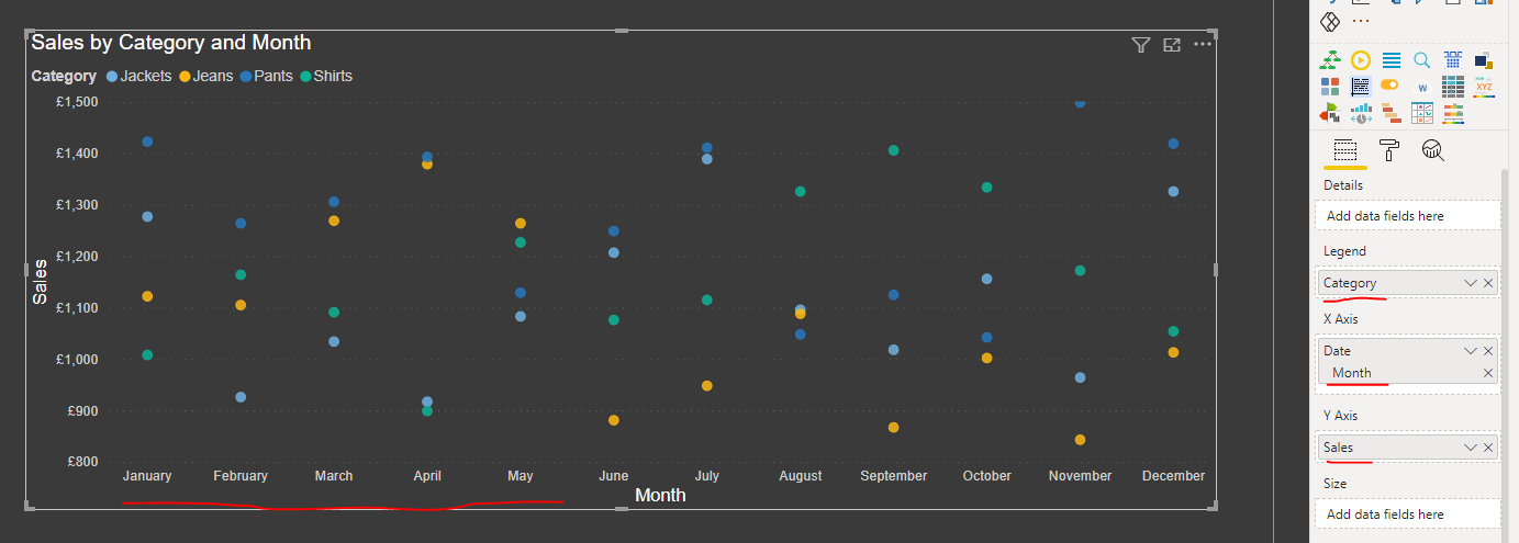 Unable to sort by month when using scatter chart - Microsoft Fabric ...