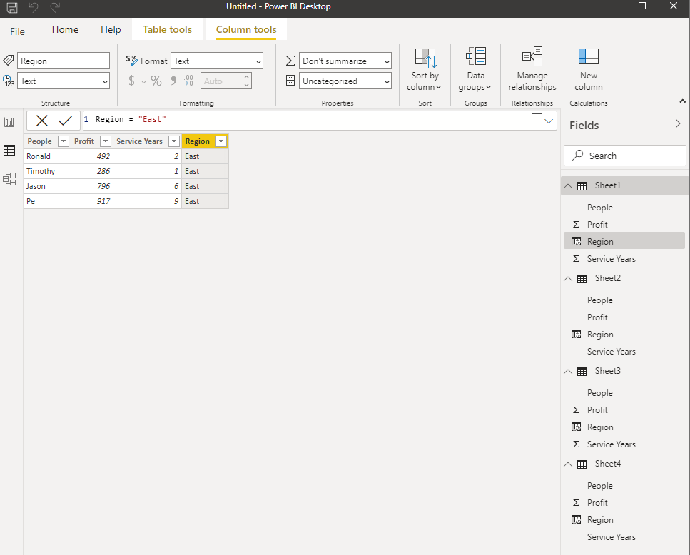 Solved: Missing a common column in an Apended as New table - Microsoft ...
