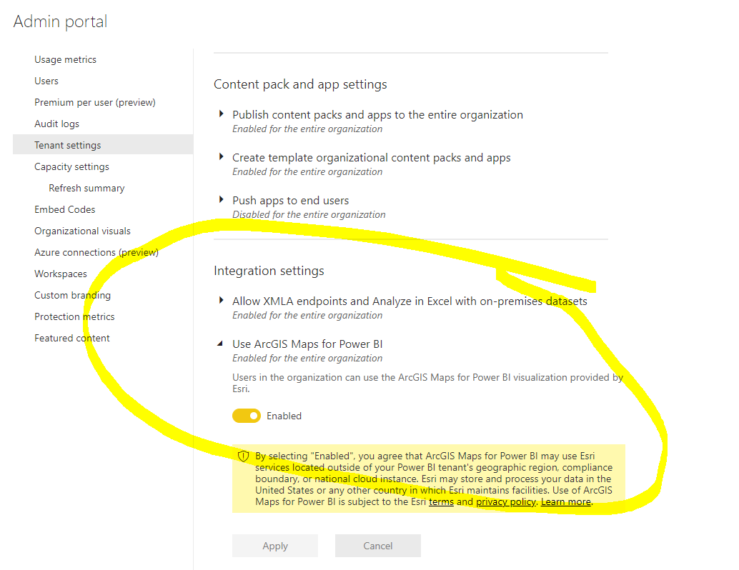 Solved: Re: ArcGIS Map is blank - Microsoft Fabric Community