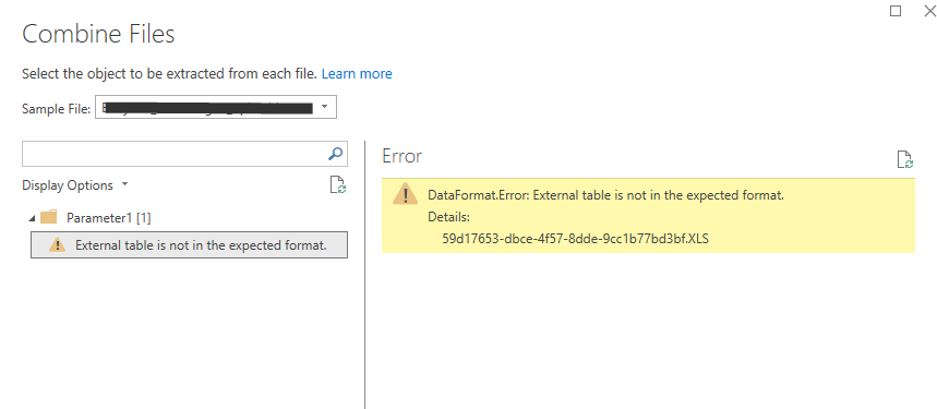 Solved: Can`t combinne and transform files - Microsoft Fabric Community