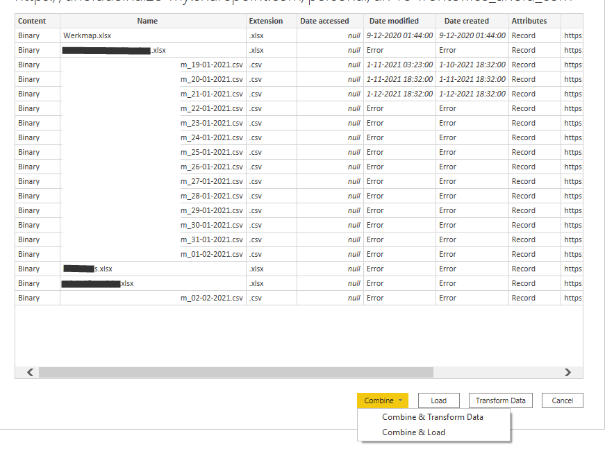 Solved: Can`t combinne and transform files - Microsoft Fabric Community