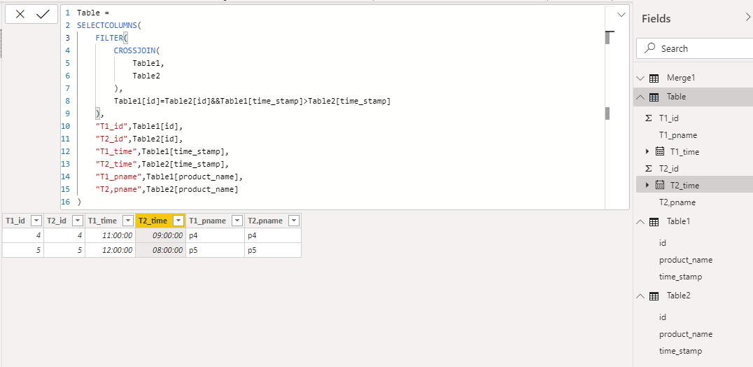 Solved: Intersect and create a new table. - Microsoft Fabric Community