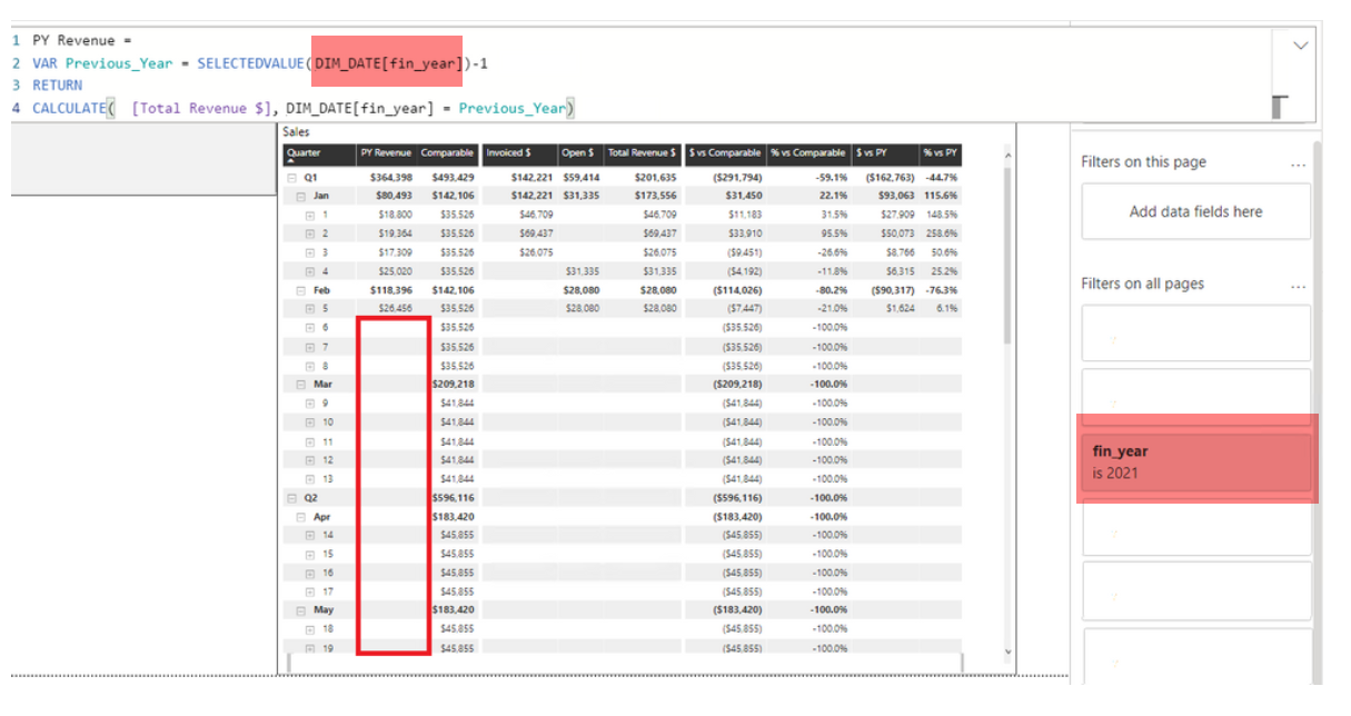 Solved: Formula issue - SELECTEDVALUE - Microsoft Fabric Community