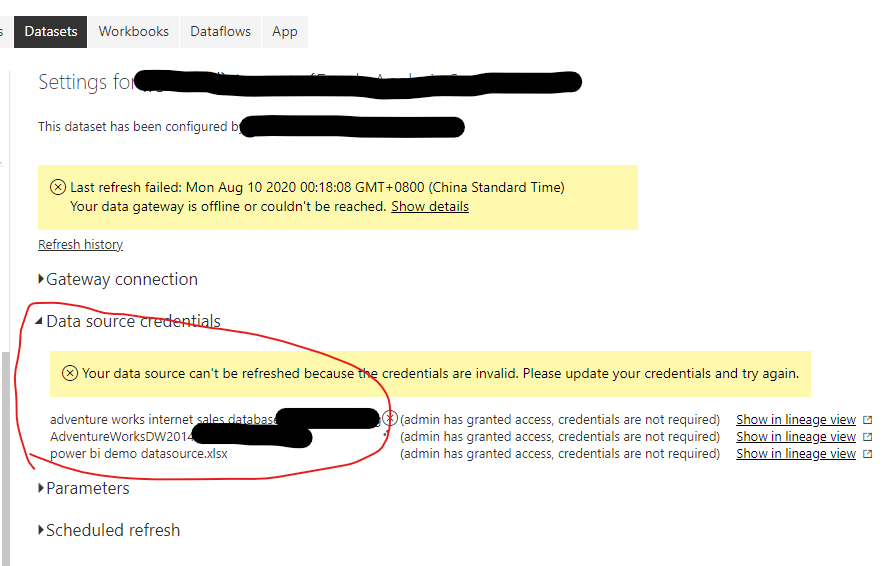 Solved: Error on refreshing the dashboard - Microsoft Fabric Community