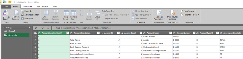 EXCEL 2016 Power Query