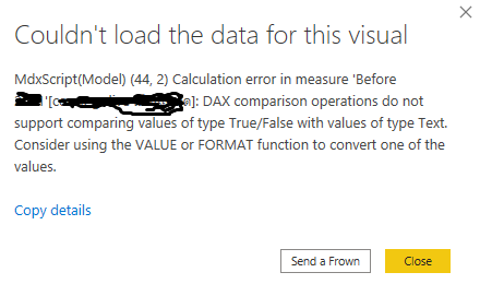 Solved: Can't show output measure - Microsoft Fabric Community