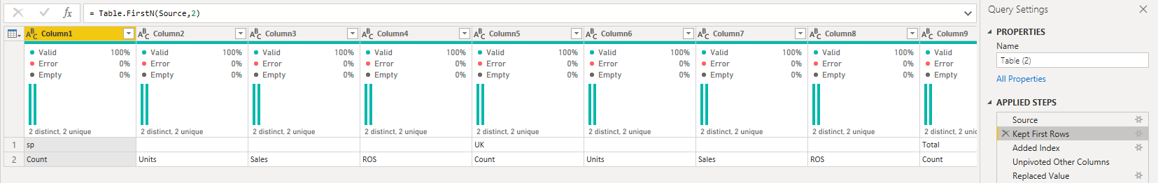 Solved: Headers Changing Position - Microsoft Fabric Community