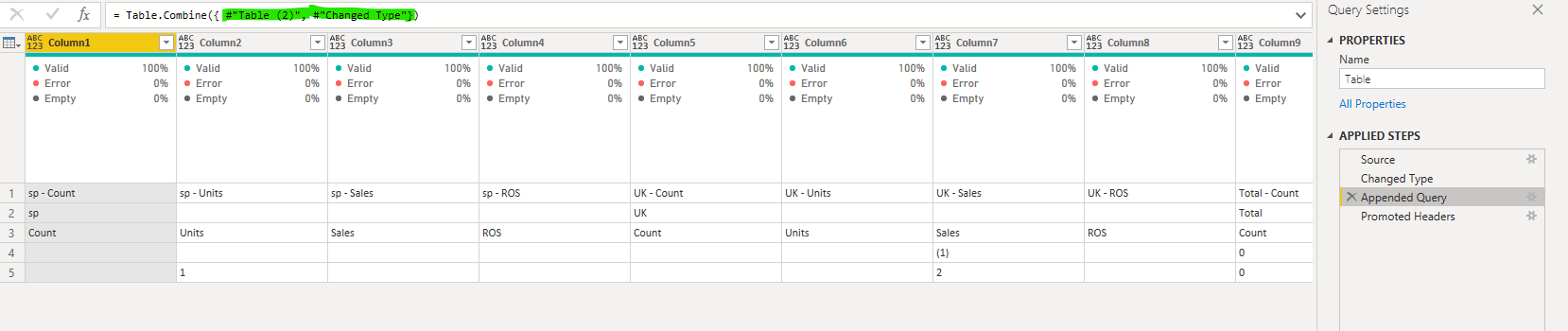 Solved: Headers Changing Position - Microsoft Fabric Community