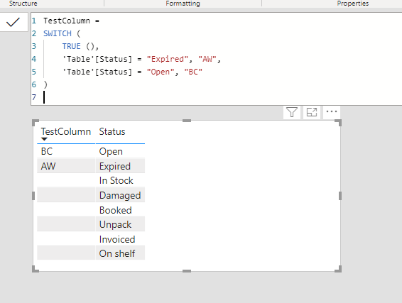 Solved: Create IF statement from column - Microsoft Fabric Community
