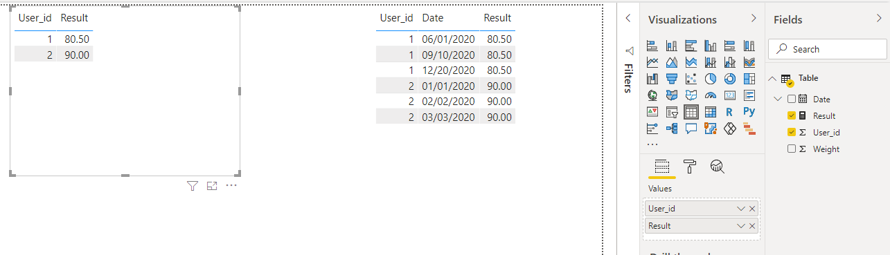 How to get a value filtered by another column in t... - Microsoft ...