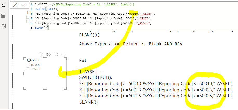 Solved: How to make my expression Return Blank and _ASSET ...