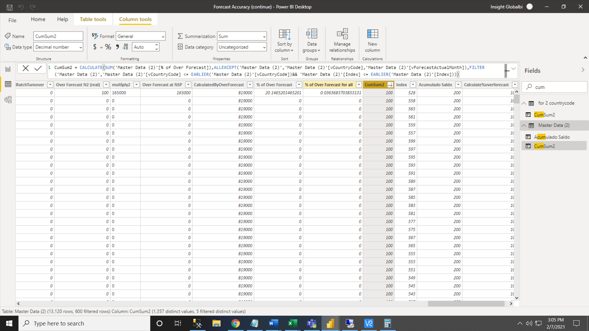 Solved: Cumulative Sum - Microsoft Fabric Community