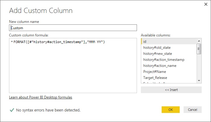 Solved: Error trying to add a custom column - Microsoft Fabric Community