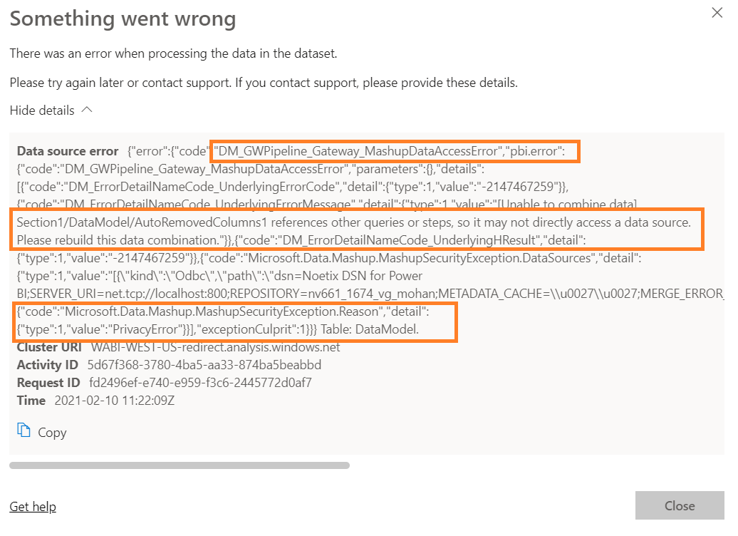 Reports with parameters in import mode fails to re... - Microsoft ...