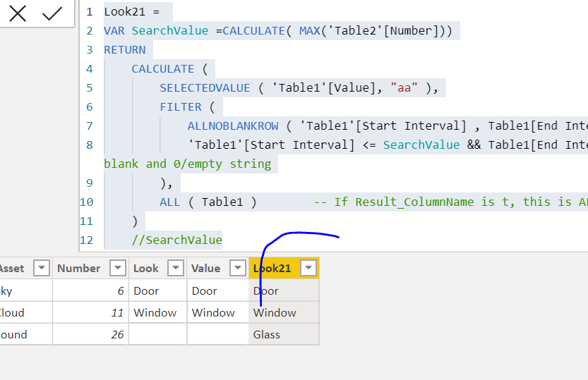 Solved: How to return a value from a different table based ...
