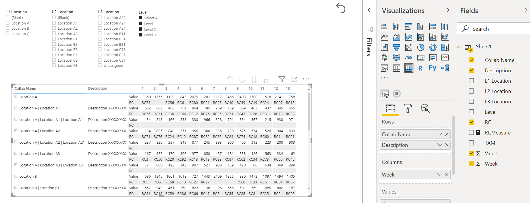Solved: How to hide a row in Matrix based on selection of ...