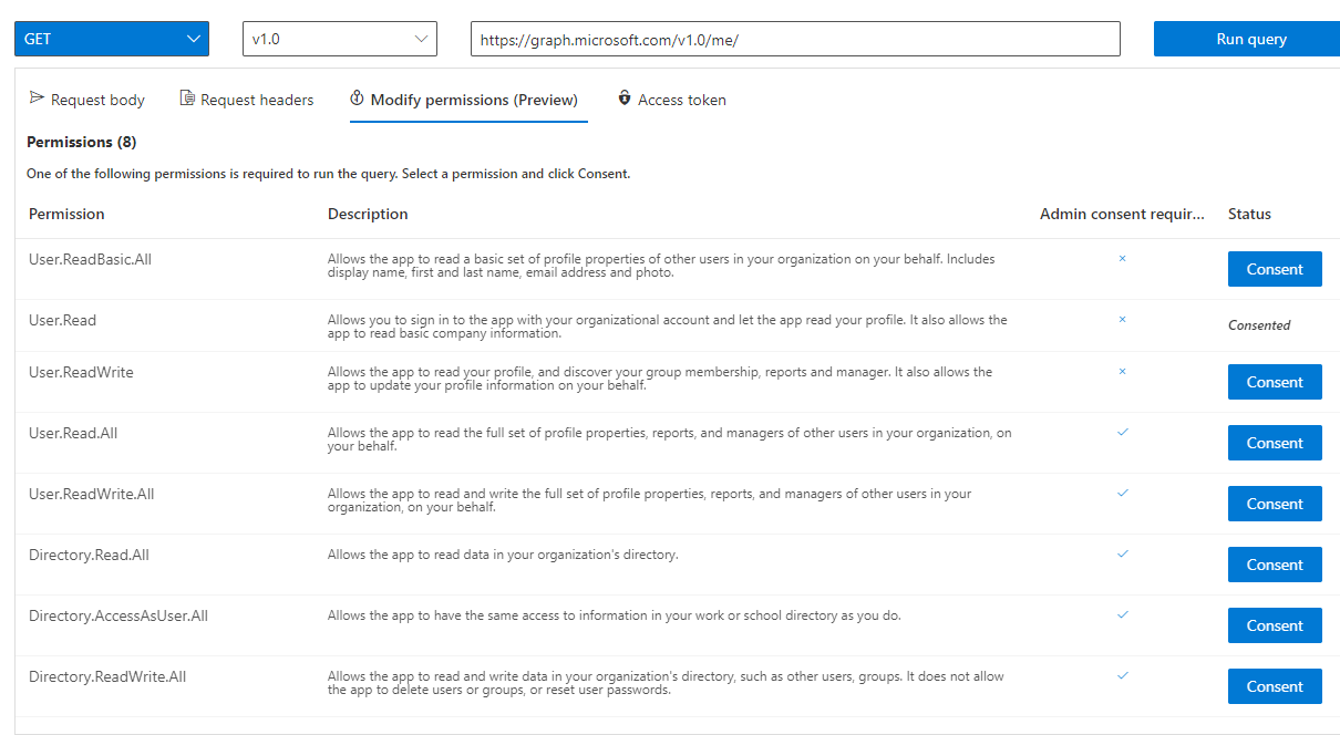 Microsoft Graph API as a data source - Forbidden A... - Microsoft ...
