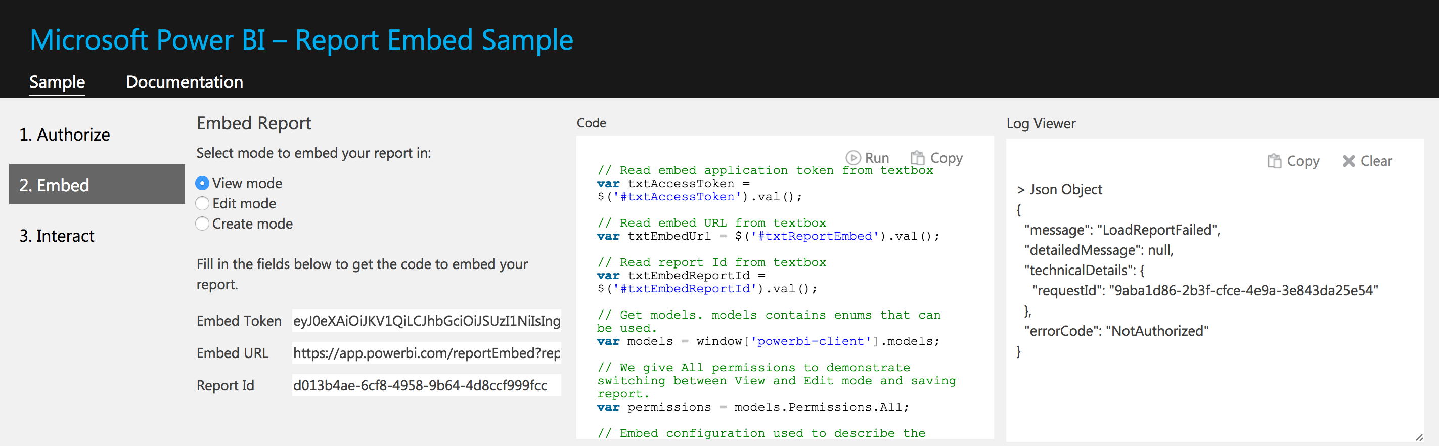 Power BI Embedded not displaying visuals - Microsoft Fabric Community