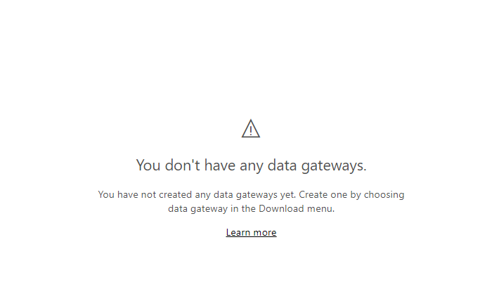 Solved: there is no available gateway - Microsoft Fabric Community