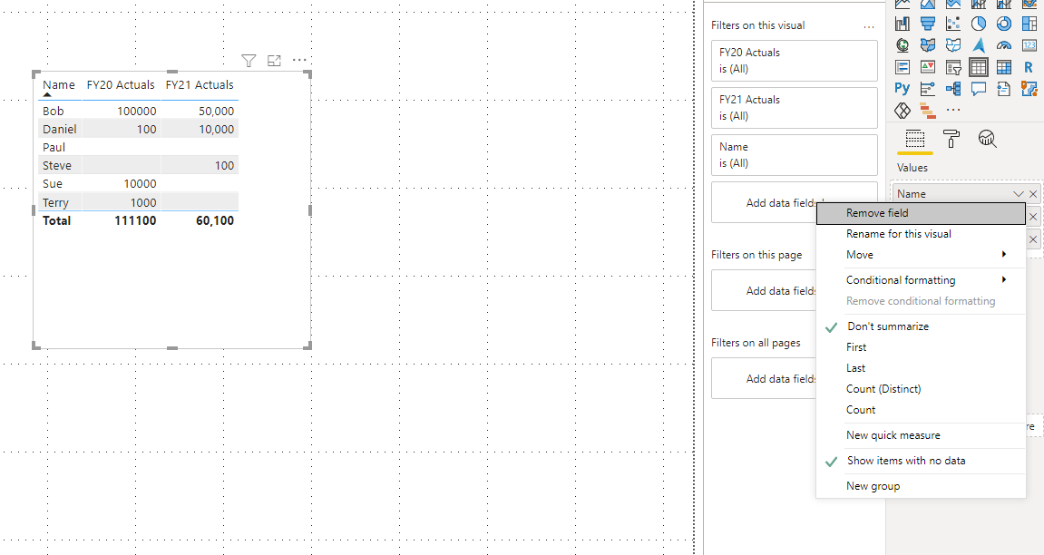 Solved: Two measures exclude nulls when in a matrix - Microsoft Fabric ...
