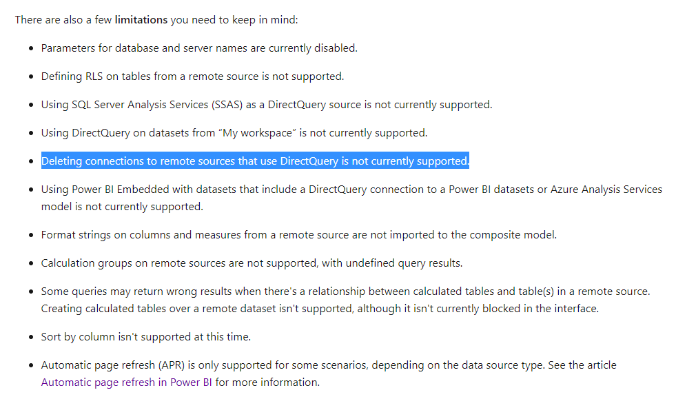 Solved: Composite Model - Cannot delete - Microsoft Fabric Community