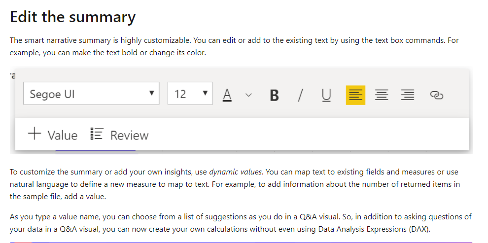 Solved: Dynamic Text for Smart Narratives - Microsoft Fabric Community