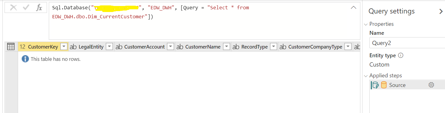 Solved: Dataflow SQL Server Query Advanced Options does no ...