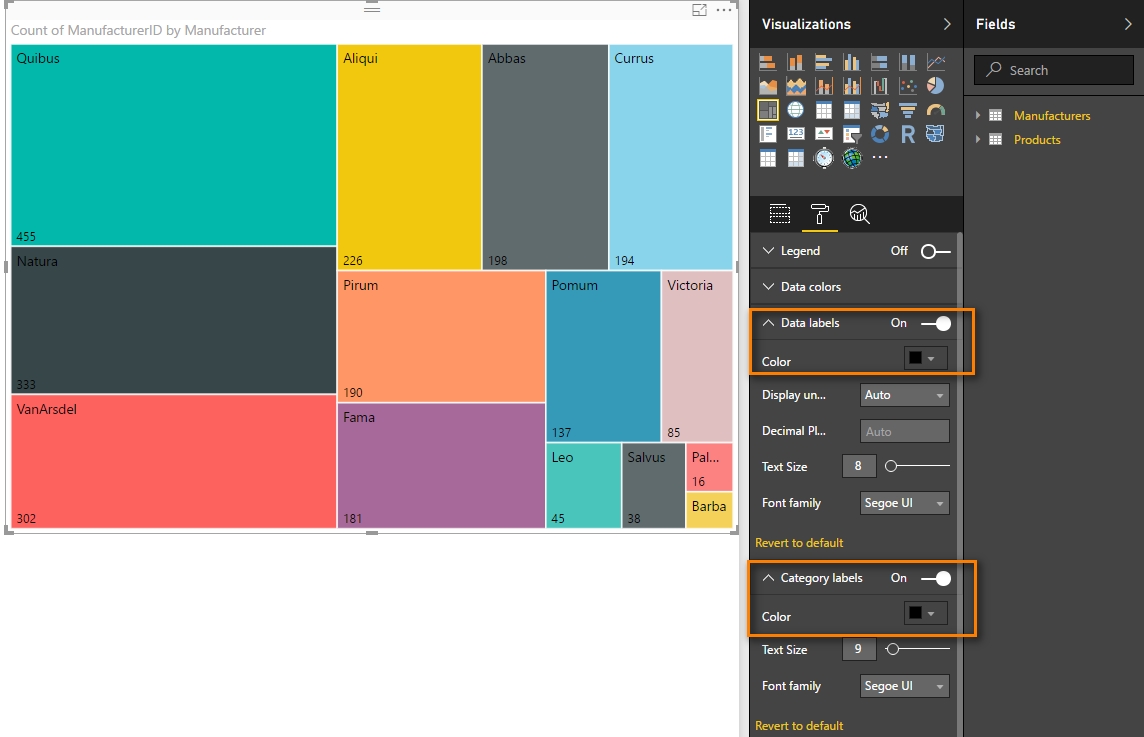 Solved: Treemap Data colors are not changing in service or ...