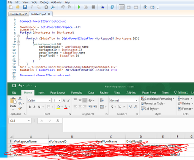 Comando CMDLED de Power BI GET-PowerBIDataFlow no ... - Microsoft ...