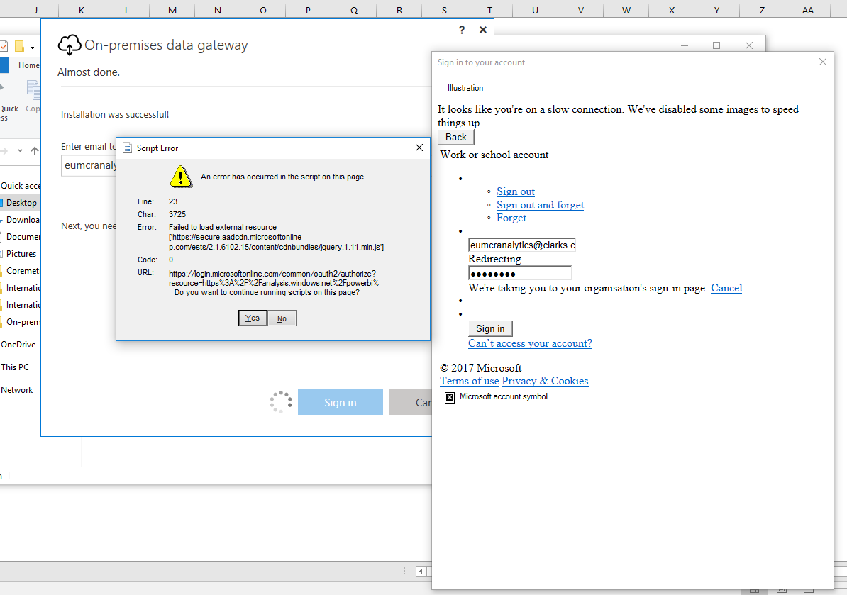 Solved: On Premises Gateway Setup - Authentication - Microsoft Fabric ...