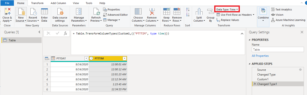 Solved: Data text to time convet - Microsoft Fabric Community