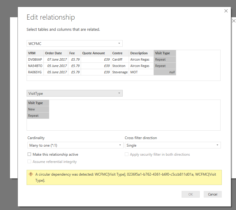 Relationship error that again doesn't happen in Ex... - Microsoft ...