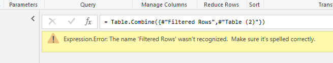 Solved: Incomplete data for Table.Combine when sourced fro ...