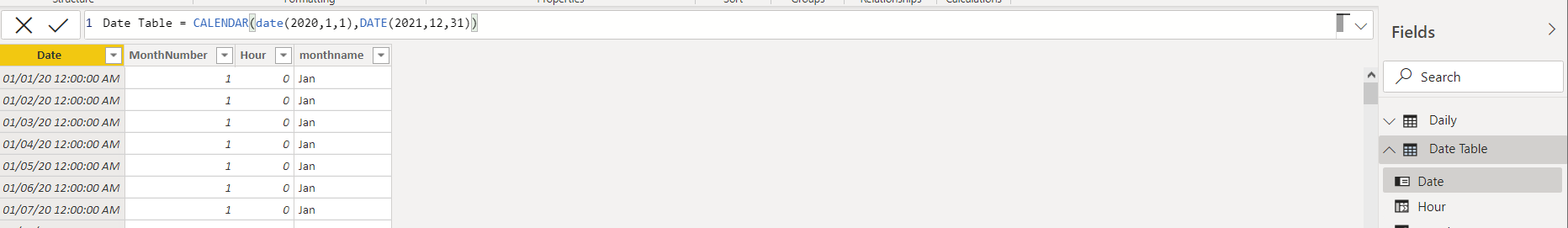 Solved: how to link two data sources in the date table ? - Microsoft ...