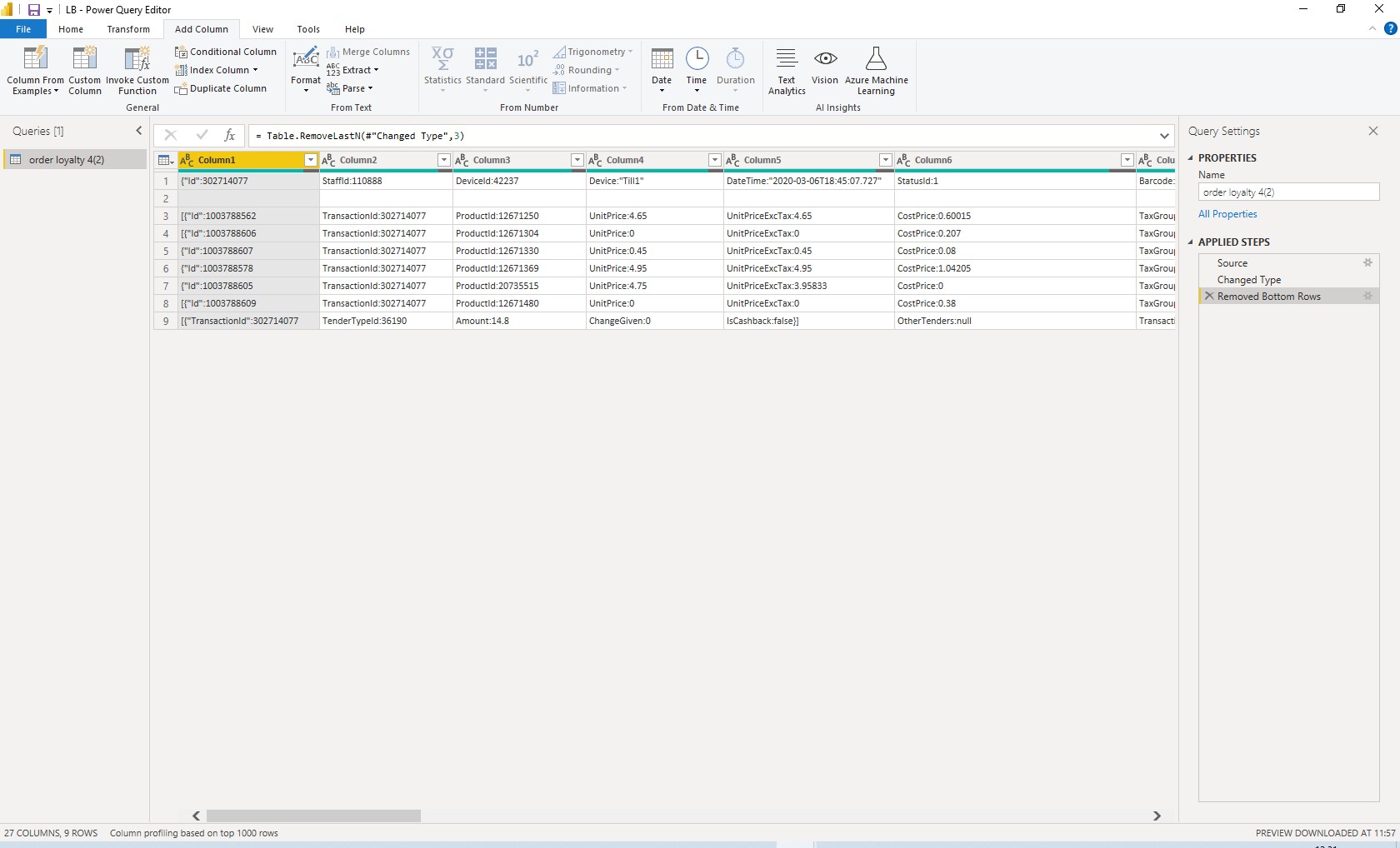 Solved Separate Fields Microsoft Fabric Community