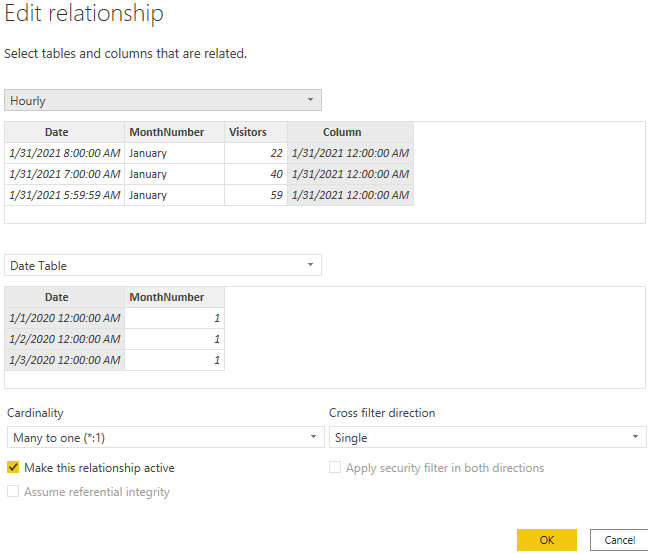 Solved: how to create relationship with date table? - Microsoft Fabric ...