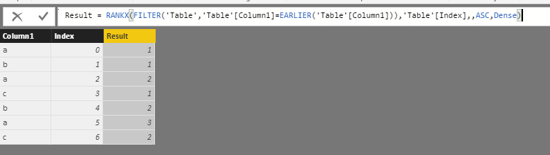 Calculate cumulative count by looking values in a ... - Microsoft ...