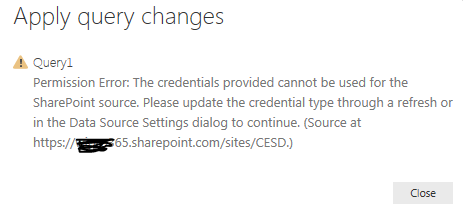 Unable to connect to Sharepoint Excel file for dat... - Page 2 ...