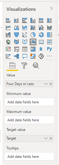 Solved: Working with the Gauge visual - Microsoft Fabric Community