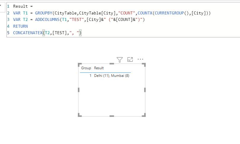 Solved: Get Values and Counts in Table - Microsoft Fabric Community