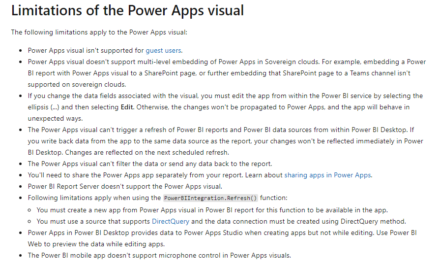 PowerApps in Power BI not working - Microsoft Fabric Community