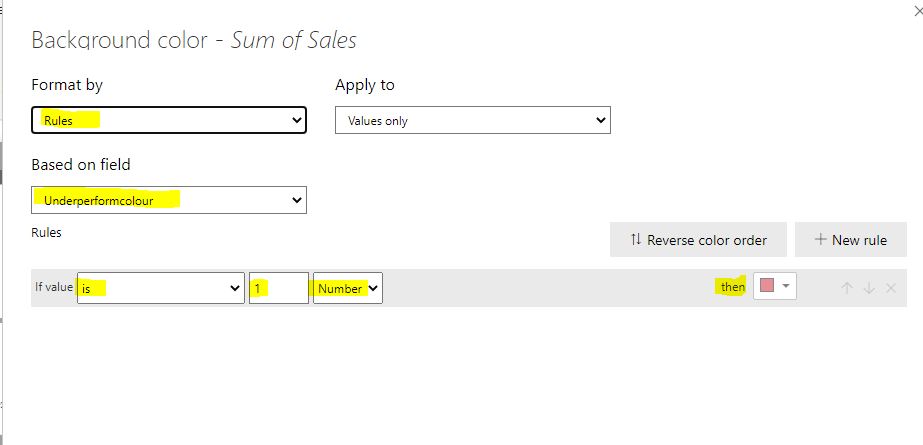 Solved: Conditional format a matrix column by a measure - Microsoft ...