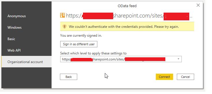 Cannot access SharePoint data source - Microsoft Fabric Community