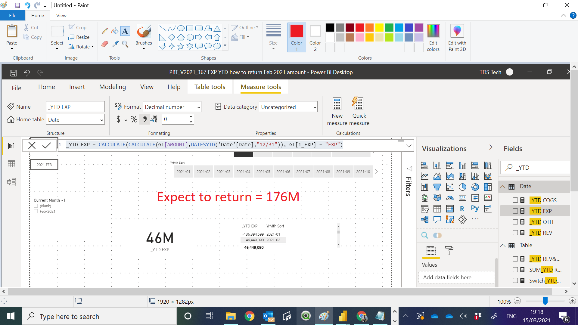 How to modify expression return Feb 2021 Amount ? - Microsoft Fabric ...