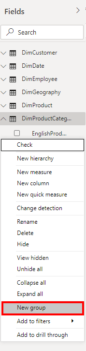 Solved: Custom column groupings - Microsoft Fabric Community