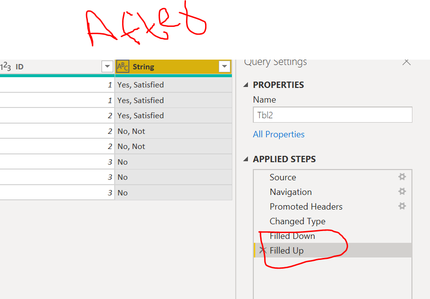 Fill blanks in column with string looking at a val... - Microsoft ...